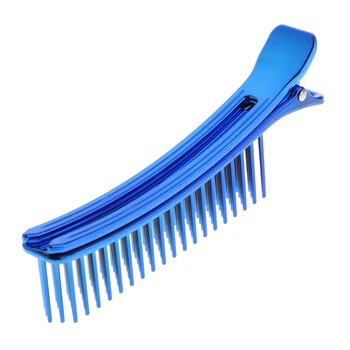 Зажим с двойными зубцами для укладки густых и тонких волос, инструмент для наращивания волос