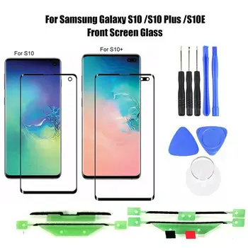 Замена Сенсорного экрана Переднего Стекла Телефона для Samsung Galaxy S10/S10 Plus/S10E С Сенсорным экраном, Запчасти для Мобильного Телефона