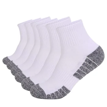 Зимние хлопковые теплые носки для бега для взрослых, утепленные полотенцем, походные термоноски по щиколотку, термоноски для спортивной ходьбы 6 пар