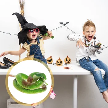 Имитация реалистичной Змеи Искусственная игрушка на Хэллоуин Хитрая Шалость Резинового ребенка