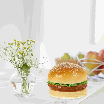 Имитация ресторана с моделью гамбургера, поддельная еда, реквизит для фотосъемки, настольный декор, украшение торта, сэндвич