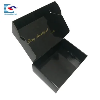 индивидуальный дизайн, индивидуальные коробки для доставки, почтовые ящики, подарочные коробки, черная подарочная коробка для парика / ресниц / одежды / упаковки для покупок