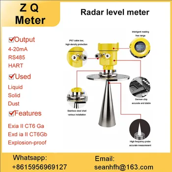 Интеллектуальный высокочастотный радарный уровнемер с управляемой волной, антикоррозийный взрывозащищенный водосберегающий 485 протокол hart