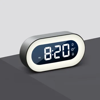 Кавайный автоматический будильник со светодиодной подсветкой, умный будильник с цифровым временем, необычный электронный Reloj Despertador Home Decor