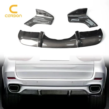 Карбоновый Диффузор заднего бампера в стиле MP для BMW X5 F15 Автомобильные Аксессуары для защиты бампера