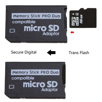Карта-конвертер Micro SD SDHC TF на карту памяти MS Pro Duo PSP Adapter, новая оптовая продажа