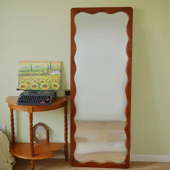 Качественный Кубический декор для макияжа Зеркальные квадраты Душ Зеркало для спальни в полный рост Эстетическое Скандинавское Волнистое Украшение Murales Home Decor