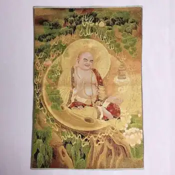 Китайская буддистская ткань, шелковая фреска Майтрейя Будда Тангка Тханка