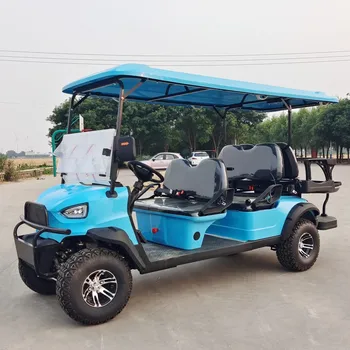 Китайский электрический гольф-кар 72 В, 4-местный Литиевый Внедорожный экскурсионный автобус мощностью 4 кВт, гольф-кар, охотничий гольф-багги