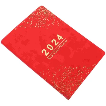 Книга повестки дня на 2024 год, блокнот в мягкой обложке, ежедневник, академический органайзер, бумага для письма