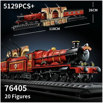 Коллекционное Издание 76405 118 см Hogwiartsed Express Train Строительный Набор Кирпичей с Маленькими человечками Игрушки Для взрослых Подарок 5129 шт.