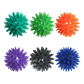 Колючий массажный мяч Мяч для упражнений диаметром 2,4 дюйма Для домашнего офиса Использования в путешествиях Массажный мяч для ног массажный ролик