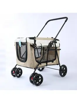 Коляска для домашних животных, коляска для собак, кошек, уличная автомобильная коляска, легкая портативная складная велосипедная сумка отдельно