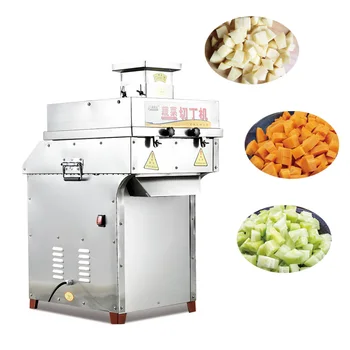 Коммерческая Промышленная Электрическая машина для нарезки картофеля, капусты, огурцов, редьки, моркови, овощей кубиками