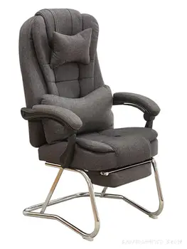 Компьютерное кресло с откидной спинкой, кресло Boss с бантом, массажное кресло из воловьей кожи, обеденное кресло, кожаное кресло для сна с педальным табуретом