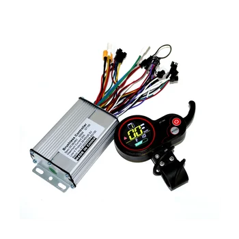 Контроллер электрического скутера 36 В/48 В 350 Вт BLDC, бесщеточный регулятор скорости электровелосипеда и ЖК-дисплей В одном комплекте