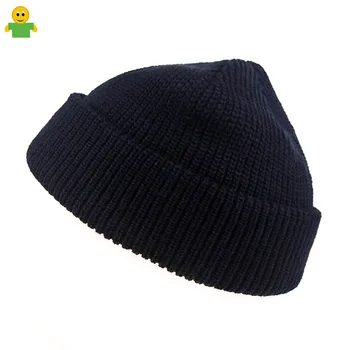 Корейская шапка осень зима ретро весна теплая короткая шерстяная шапка Baotou из кожи дыни вязаная шапка холодная шапка для мужчин и женщин тренд черный