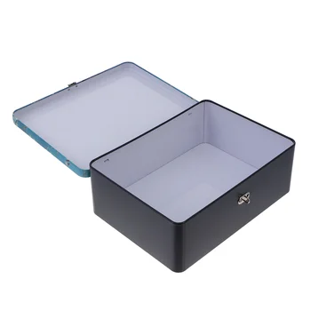 Коробка из жести с замком Контейнер для хранения контейнеров для чая Канистра в винтажном стиле чехол-копилка из жести Подарки