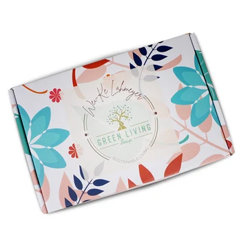 коробка почтовой рассылки искусственного цветка с красочной печатью customizd design с изготовленным на заказ логотипом из гофрированной бумаги