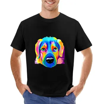 Красочная футболка с изображением милой собачки, 6 футболок, мужская хлопковая футболка