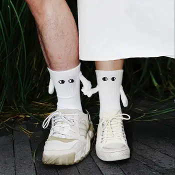 Креативные магнитные носки с присоской, Хлопковые носки с носком, 3D Носки для пары знаменитостей из клуба 