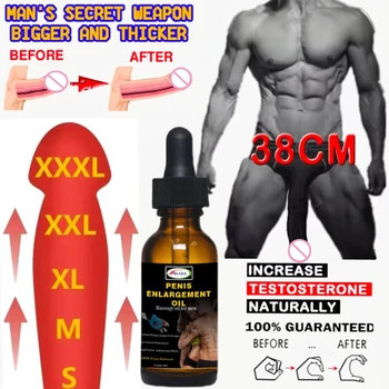 Крем для пениса XXL, сгущающий Рост мужчины, Увеличивающий эрекцию, Улучшающий здоровье, Увеличивающий массаж, Эфирное масло