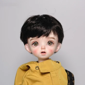 Кукольный парик BJD для кукольных аксессуаров 1/6 размера, игрушечный парик для кукол из искусственного мохера, модные золотистые короткие волосы для куклы Boy OB11