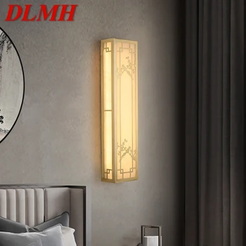 Латунный настенный светильник DLMH, светодиодные современные роскошные мраморные бра, внутренний декор для дома, спальни, гостиной, коридора