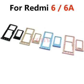 Лоток для sim-карт для Xiaomi Redmi 6 6A Pro Note 6, сменная деталь для держателя лотка для SIM-карт