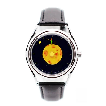Маленький принц B612 Planet Оригинальный дизайн, часы с подвеской, иглы для часов, простая нейтральная кожа, импортный механизм, водонепроницаемый