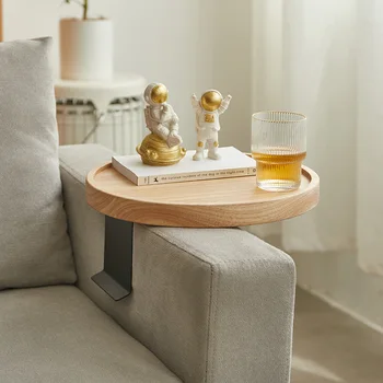 Маленький чайный столик из массива дерева, приставной столик для дивана, простой передвижной маленький чайный столик, мини-приставной столик, боковой шкаф