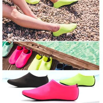 Материал: Пластик + Хлопок * Цвет: Розово-красный, Синий, Черный, Оранжевый; Водная обувь для плавания; Носки для дайвинга; Водная обувь для пляжных игр / серфинга