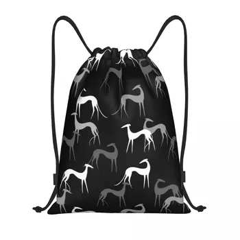 Милый рюкзак для борзых на шнурке, спортивная спортивная сумка для мужчин и женщин, сумка для дрессировки собак Greyhound Whippet
