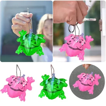 Мини-лягушка Надувная Лягушка Розово-зеленый Детский воздушный шар Новая Подвеска Маленький Брелок без подсветки