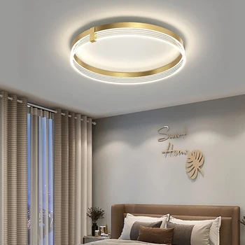 Минималистичный светодиодный потолочный светильник для спальни с дистанционным управлением, современные круглые потолочные светильники Medieva, мебель для гостиной Lamparas Techo