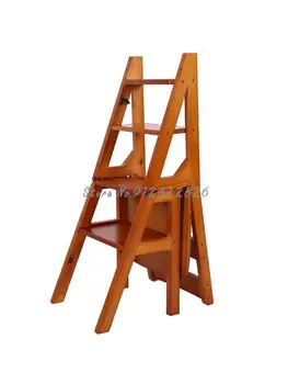 Многофункциональное складное кресло-лесенка из массива дерева, кресло-лесенка в елочку, лестница для лазания в помещении, лестница двойного назначения