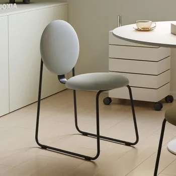 Мобильные Эргономичные обеденные стулья Nordic Роскошные дизайнерские обеденные стулья для кухни Sillas Para Comedor Furniture WJ40XP