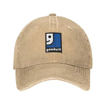 Модная качественная джинсовая кепка с логотипом Goodwill, вязаная шапка, бейсболка