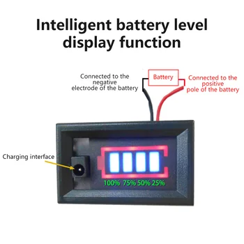 Модуль индикатора емкости литиевой батареи 1S-5S 3,7 В, тестер заряда аккумулятора электромобиля, тестер литий-ионных аккумуляторов с подсветкой