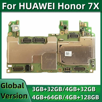 Модуль печатной платы для HUAWEI Honor 7X, оригинальная материнская плата с установленным Google Playstore, 32 ГБ, 64 ГБ, 128 ГБ