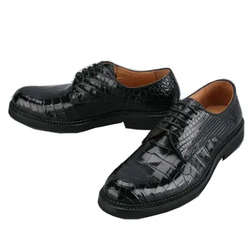 Мужская модельная обувь из натуральной кожи, деловая повседневная классика, роскошные высококачественные модные вечерние свадебные туфли на шнуровке