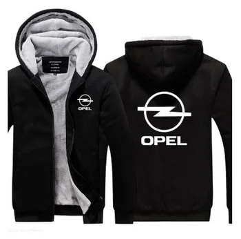 Мужская новая зимняя мужская новоприбывшая повседневная толстовка для Opel, мужские толстовки на молнии, утепленные пальто, зимние мужские теплые куртки R