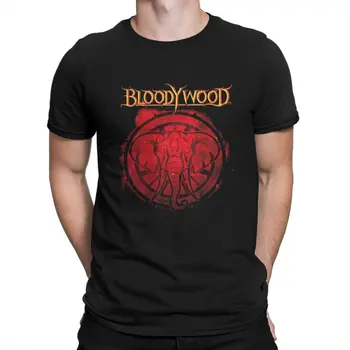 Мужская футболка Bloody Wood с круглым вырезом и коротким рукавом из 100% хлопка, юмористическая идея подарка высшего качества
