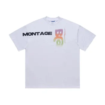 Мужская футболка в стиле хип-хоп, уличная одежда, футболка с портретным графическим принтом, футболка Harajuku, белая