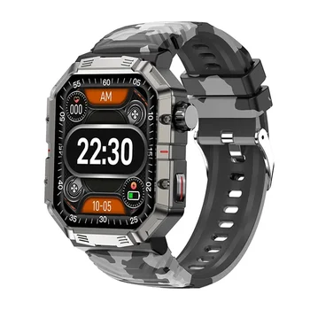 Мужские спортивные смарт-часы GW55 с 2,02-дюймовым большим экраном, компас, Bluetooth-вызов, музыка, Мониторинг здоровья, Голосовой интеллект, умные часы