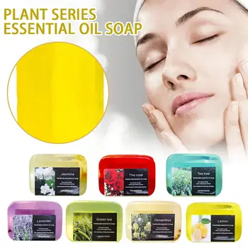 Мыло с Эфирными Маслами Натуральных растений Ручной Работы Для Ванны Осветляющее Очищающее Масло Для Кожи Мыло The Essential Body Soap Moisturize D W4F5