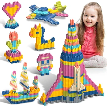 Набор детских строительных блоков, обучающая игрушка-конструктор STEM для мальчиков и девочек в подарок