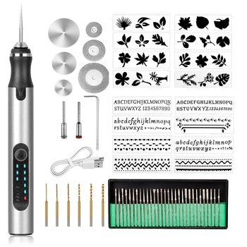 Набор инструментов для электрогравировки USB Беспроводная Перезаряжаемая Ручка для гравировки Мини-Гравировальная ручка 