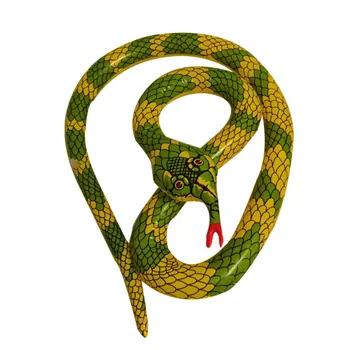 Надувная реалистичная игрушка-змея из ПВХ, устойчивая к разрывам, Яркая цветная игрушка-змея для мальчиков и девочек-любителей змей