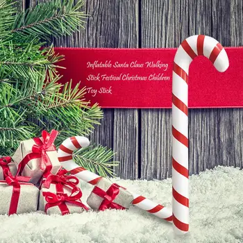 надувные рождественские костыли из ПВХ 90 см, товары для рождественской декоративной атмосферы, детские костыли, праздничные украшения своими руками